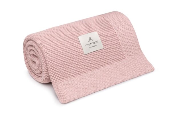 Bambusowy kocyk 80x100 powder pink MY MEMI