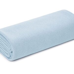 Otulacz / lekki kocyk bambusowy z jonami srebra 100x100 baby blue MY MEMI