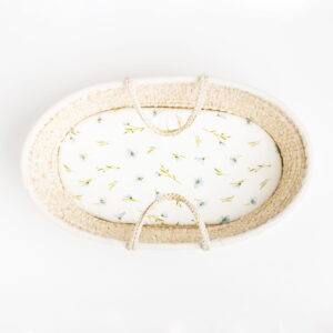 Zestaw prześcieradeł do kosza Mojżesza/wózka LINEN Layette