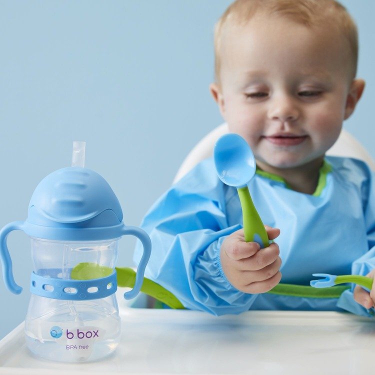 Bidon ze słomką 240 ml, borówkowy, b.box - obrazek 3