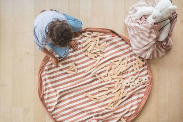 Worek paski brązowe na klocki i zabawki Play&Go Play&Go - obrazek 3