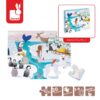 Puzzle sensoryczne 20 elementów Lodowa kraina, Janod - obrazek 2