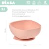 Silikonowa miseczka z przyssawką pink Beaba - obrazek 2