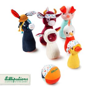 Kręgle z piłką - dzwoneczkiem Farma 12 m+ LILLIPUTIENS