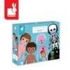 Puzzle edukacyjne gigantyczne Ciało człowieka 50, 75 i 100 elementów 5 +, Janod