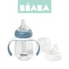 Butelka treningowa 2 w 1 tritanowa 210 ml windy blue Beaba