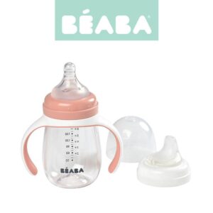 Butelka treningowa 2 w 1 tritanowa 210 ml old pink USZKODZONE OPAKOWANIE Beaba