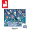 Puzzle w walizce Wróżki i lilie wodne 36 elementów 4+ Made in France, Janod - obrazek 2