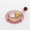 Komplet naczyń silikonowych Mini Feeding Set pastelowy róż EZPZ - obrazek 7
