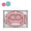 Komplet naczyń silikonowych Mini Feeding Set pastelowy róż EZPZ - obrazek 2