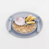 Komplet naczyń silikonowych Mini Feeding Set pastelowa szarość EZPZ - obrazek 7