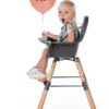 Krzesełko do karmienia Evolu 2 Natural/Anthracite Childhome - obrazek 12
