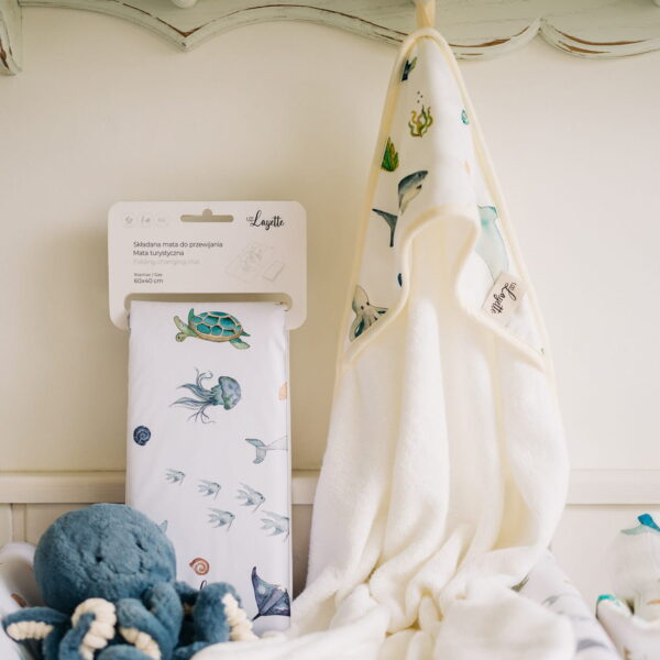 Ręcznik niemowlęcy OCEAN Layette - obrazek 3