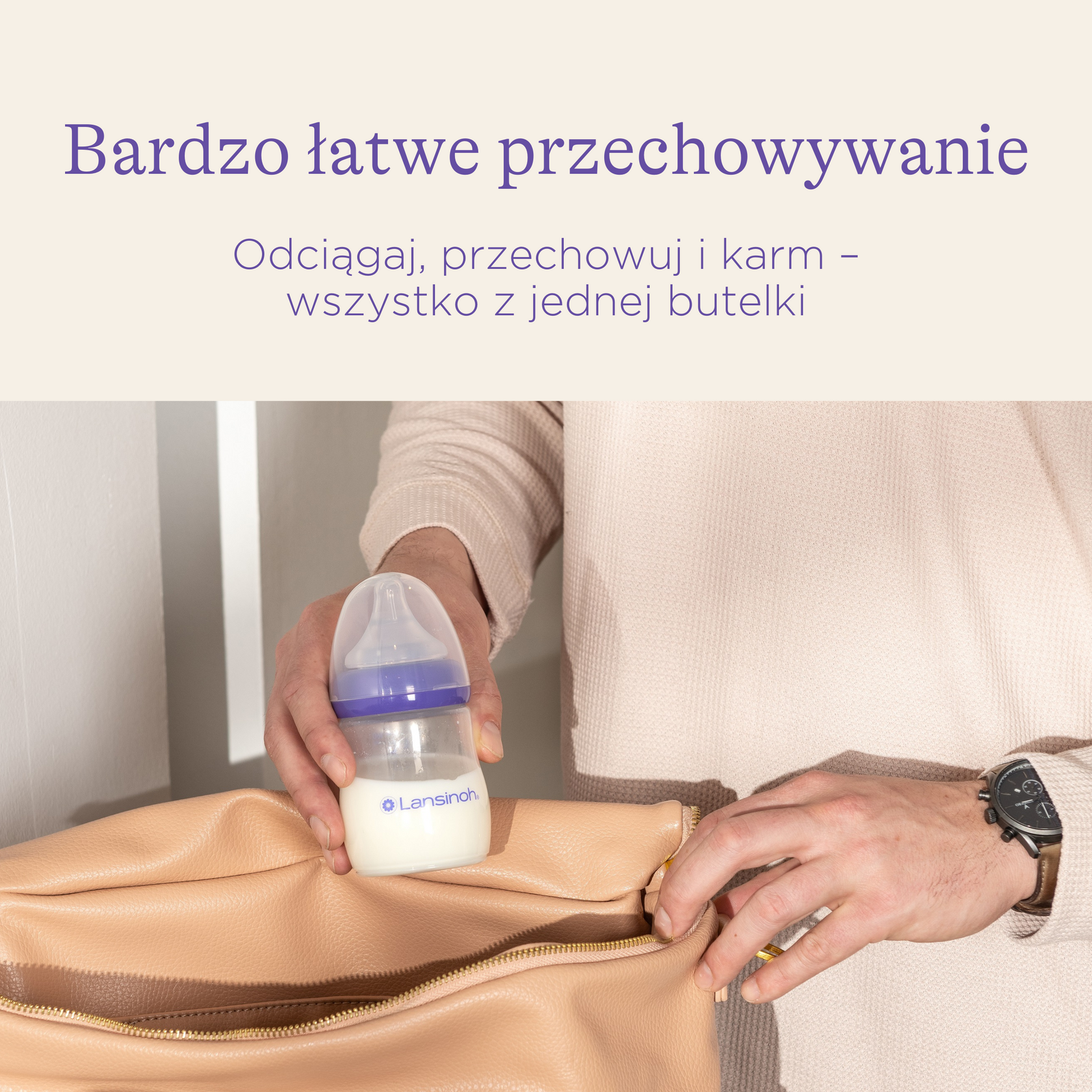 Butelki do przechowywania pokarmu – zestaw 4 sztuki Lansinoh - obrazek 2