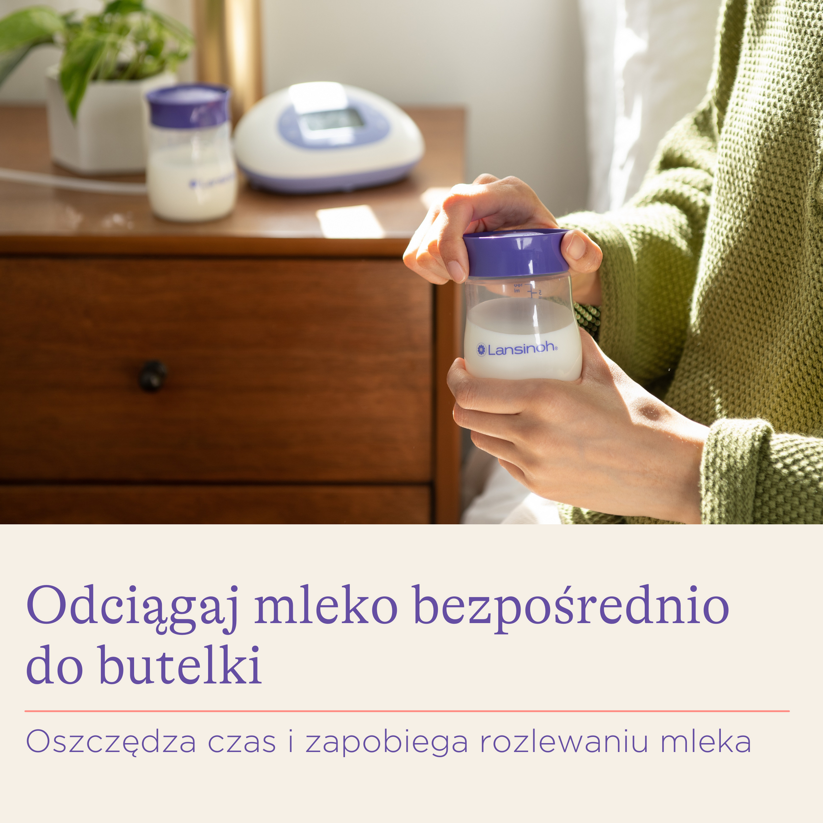 Butelki do przechowywania pokarmu – zestaw 4 sztuki Lansinoh - obrazek 3