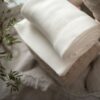 Bambusowy kocyk cream 80x100 - classic MY MEMI - obrazek 6