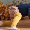 Antypoślizgowe legginsy do nauki chodzenia Mustard 12-18 m-cy GoBabyGo - obrazek 3