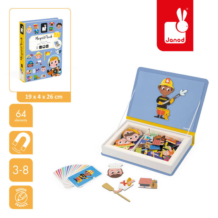 Magnetyczna układanka Zawody Magnetibook, Janod - obrazek 2