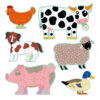 Puzzle kart. gigant "HONORE I PRZYJACIELE" Djeco - obrazek 3