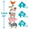 Puzzle kart. gigant "HONORE I PRZYJACIELE" Djeco - obrazek 2