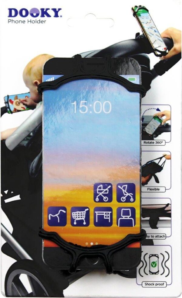 Uniwersalny uchwyt na telefon Dooky black Dooky