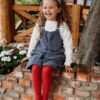 RAJSTOPY DZIECIĘCE COOL KIDS CZERWONE PRĄŻKOWANE - MAMA'S FEET - obrazek 2