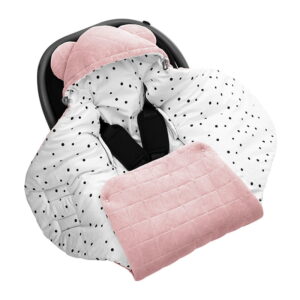 KOCYK/OTULACZ DO FOTELIKA SAMOCHODOWEGO ROYAL BABY  sand Sleepee - pink