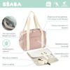 Torba dla mamy Paris Dusty pink Beaba - obrazek 3