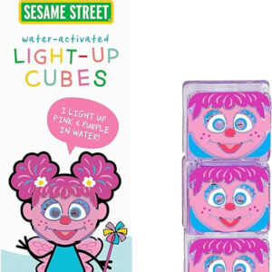 Kostki sensoryczne świecące w wodzie Abby Ulica Sezamkowa - zabawka kąpielowa Glo Pals