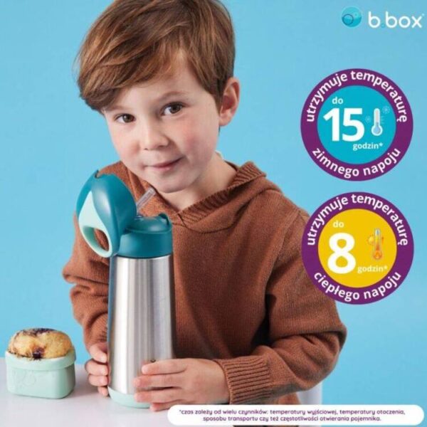 Bidon termiczny 500 ml, Blue Blaze, b.box - obrazek 2