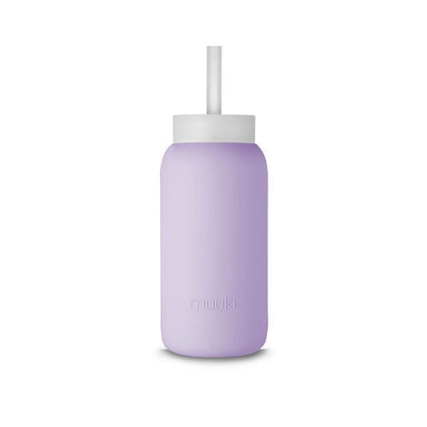 Butelka szklana na wodę 720 ml Pastel Lilac MUUKI - obrazek 3