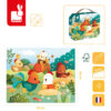 Puzzle w walizce Witajcie na farmie 20 elementów 2+, Made in France, Janod - obrazek 2