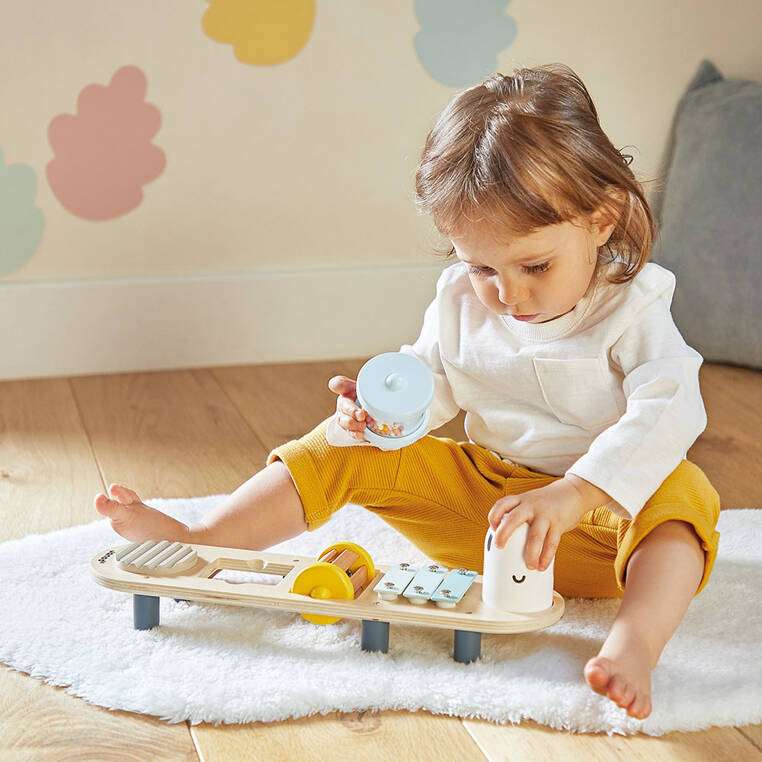 Muzyczny ministolik Dżdżownica Sweet Cocoon 12 m +, Janod - obrazek 2