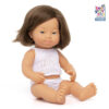 Lalka dziewczynka Europejka DS 38cm Miniland Doll - obrazek 2