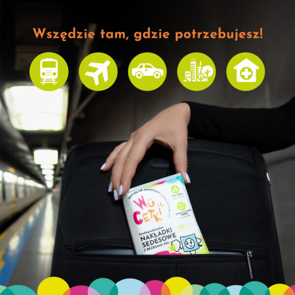 Jednorazowe papierowe nakładki na toaletę z wygodnymi brzegami XXL dla dzieci i dorosłych WuCetki - obrazek 6
