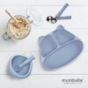 Talerzyk z Przyssawką Panda Light Blue Mombella - obrazek 5