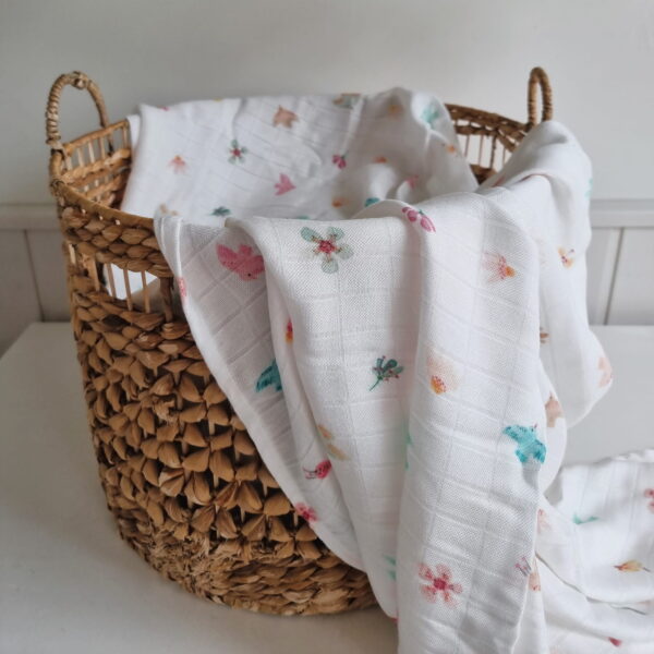 Otulacz/kocyk bambusowy BIRDS Layette - obrazek 2