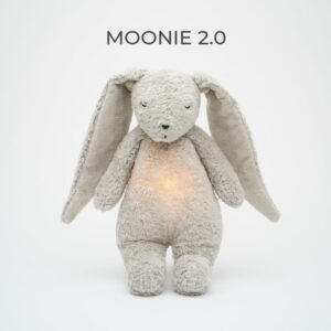KRÓLICZEK SZUMIĄCY 2.0 ORGANIC Z LAMPKĄ MOONIE 2.0 - grey