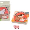 Drewniane puzzle warstwowe FARMA Joueco
