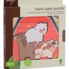 Drewniane puzzle warstwowe FARMA Joueco - obrazek 2