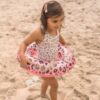 Koło do pływania 55 cm Rose Gold Leopard The Swim Essentials - obrazek 2