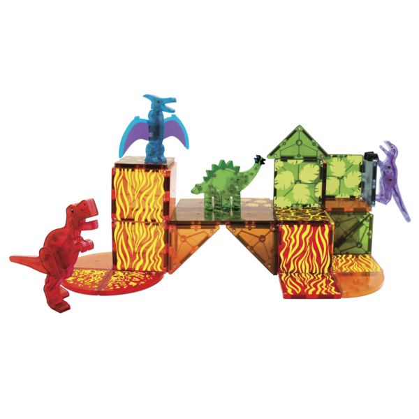 Klocki Magnetyczne Dino World 40 el. MAGNA-TILES® - obrazek 3