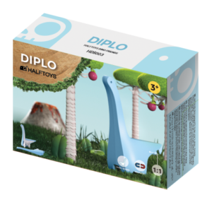 Magnetyczny Składany Diplodok HALFTOYS