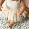 Strój Baletnicy KOLORY : Body + Spódniczka tutu 38 cm Miniland - obrazek 4
