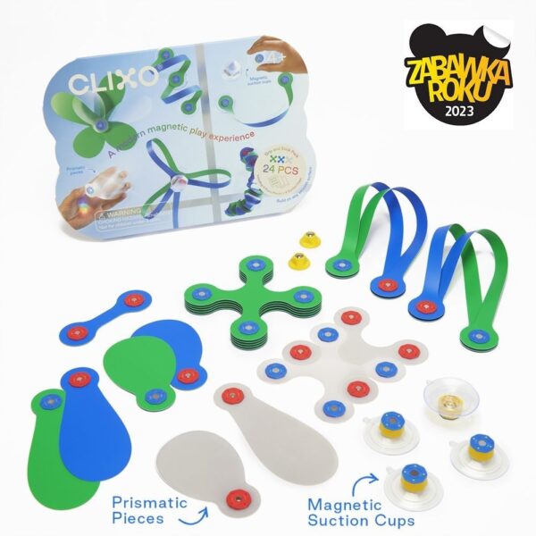 ZESTAW Z ELEMENTAMI PRYZMATYCZNYMI CLIXO GRIP AND STICK,