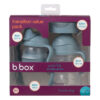 Kubek 4w1 zestaw 240 ml, błękitny, b.box - obrazek 2