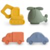 Zestaw do Kąpieli - Vehicles 4-pack Mushie