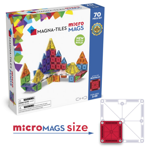 Klocki Magnetyczne microMAGS 70 el. MAGNA-TILES®