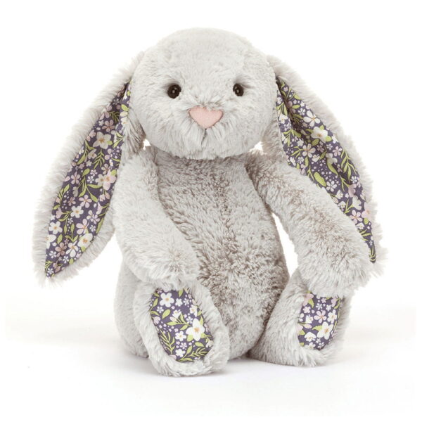 KRÓLICZEK Z KWIECISTYMI USZAMI SREBRNY „BLOOM” 31 CM JELLYCAT
