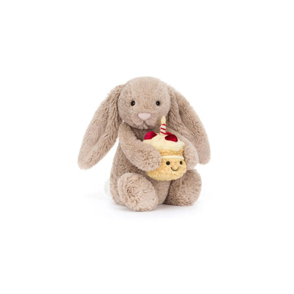 Króliczek Beżowy z Tortem Urodzinowym 31 cm Jellycat